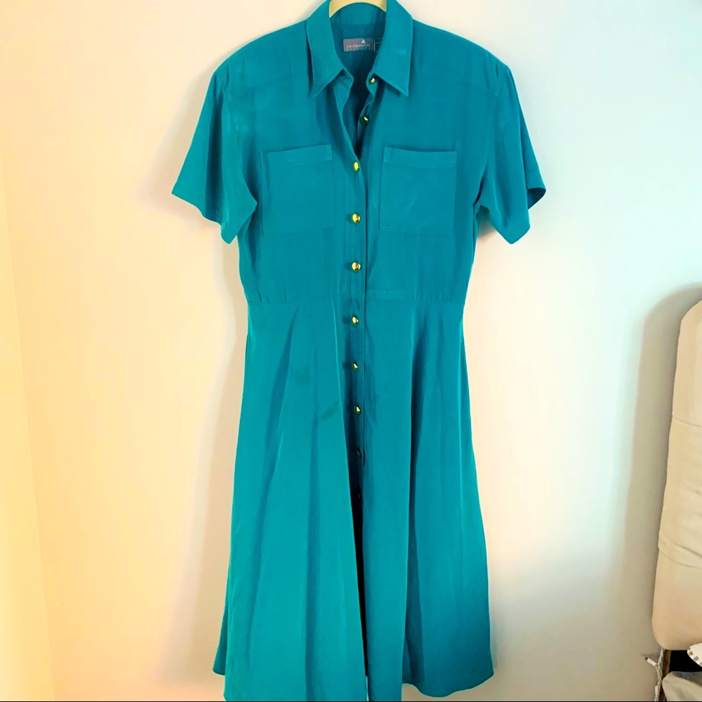 Vintage Liz Claiborne Dresses Button Down Dress Size 10